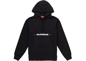 Supreme Zip Pouch Hooded Sweatshirt Black