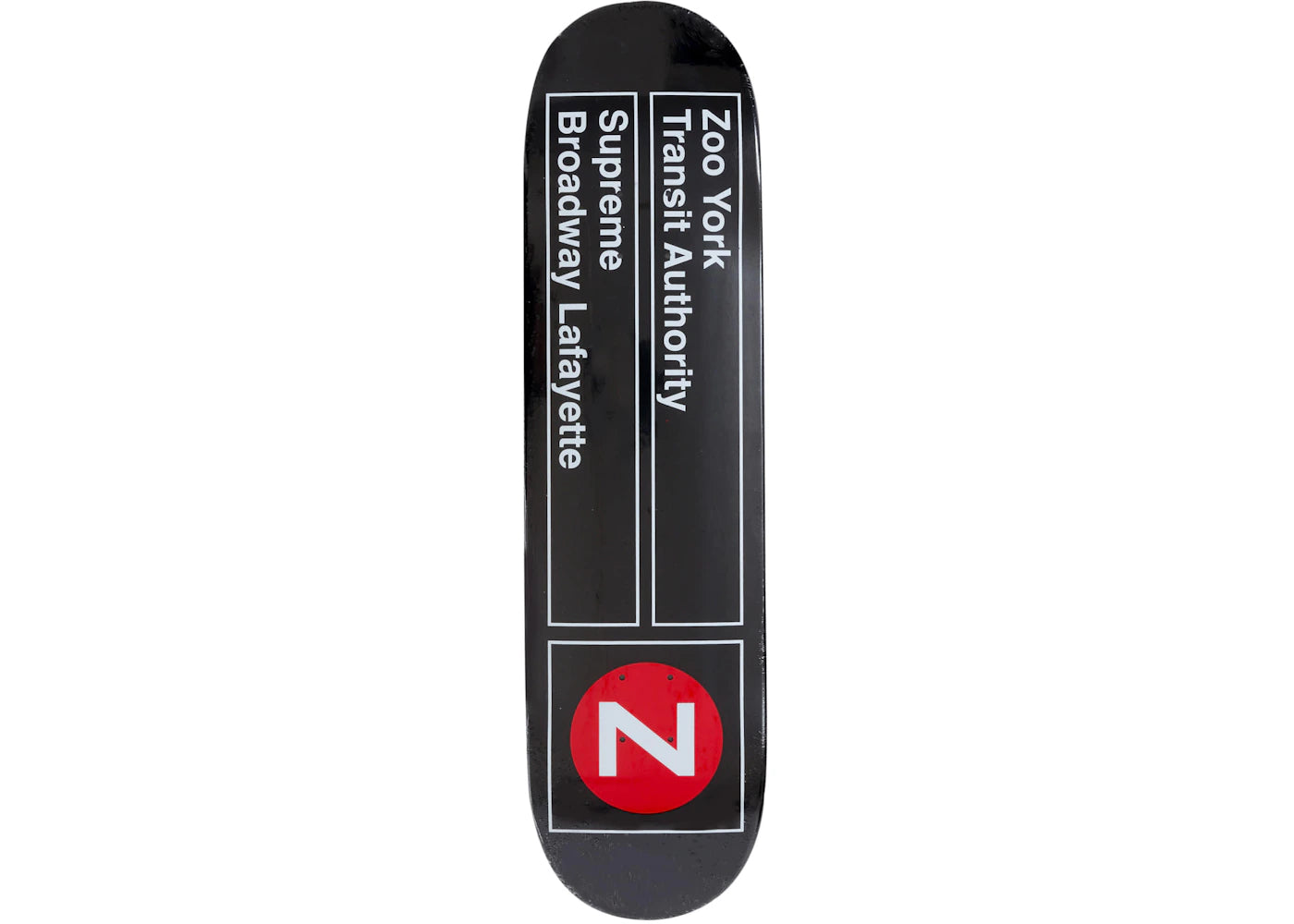 Supreme Zoo York Skateboard Deck Black - vue 360