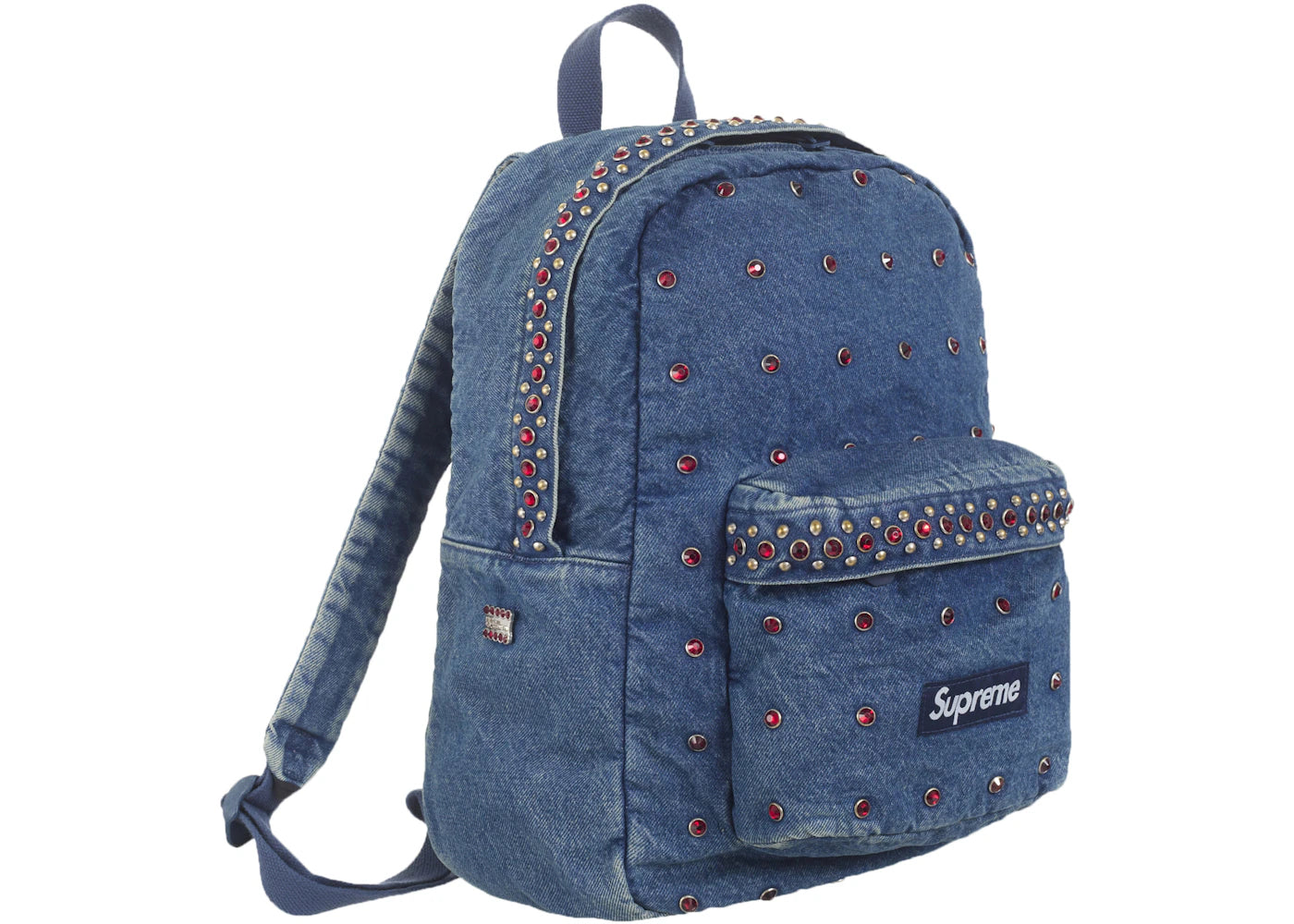 Supreme b.b. Simon Denim Backpack Washed Indigo - vue secondaire B