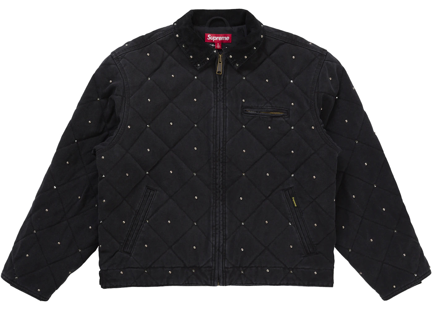 Supreme b.b. Simon Quilted Work Jacket Black - vue 360