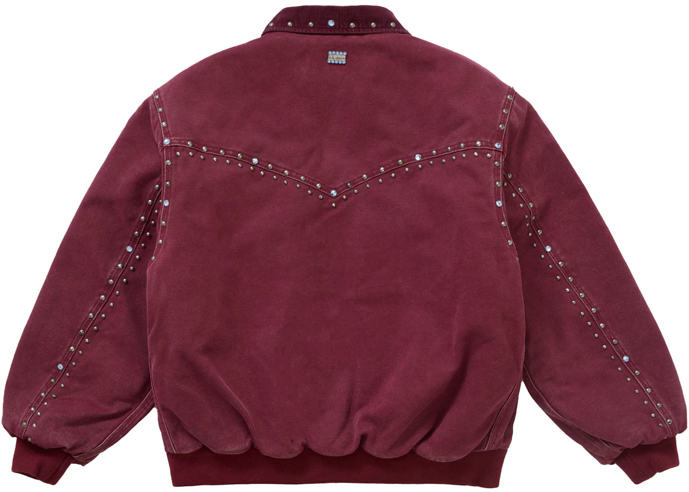 Supreme b.b. Simon Studded Work Jacket Burgundy - vue secondaire B