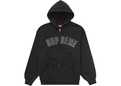 Supreme b.b. Simon Zip Up Hooded Sweatshirt Black - authentic Supreme apparel