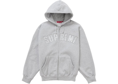 Supreme bb Simon Kapuzenpullover mit Reißverschluss, meliertes Grau