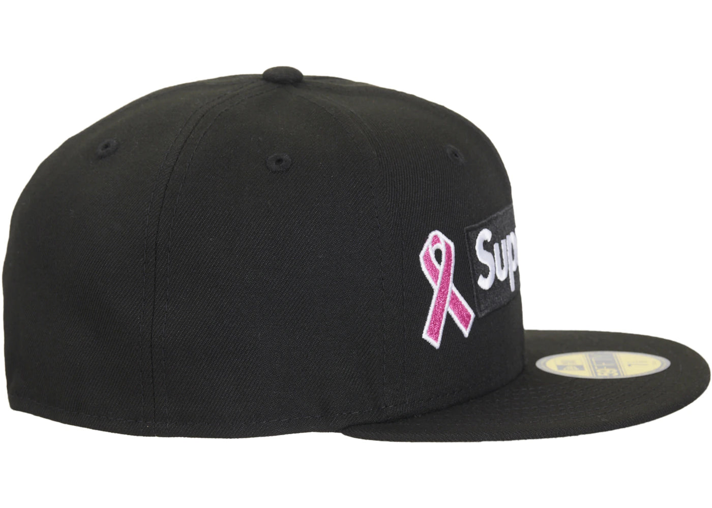 Supreme x New Era Breast Cancer Awareness Box Logo Fitted Hat Black - vue secondaire A