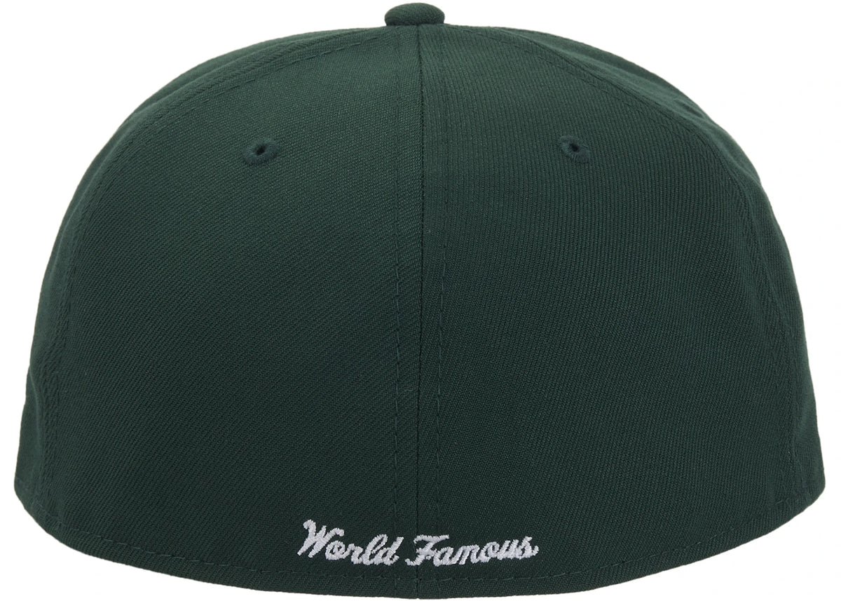 Supreme x New Era Breast Cancer Awareness Box Logo Fitted Hat Green - vue secondaire B