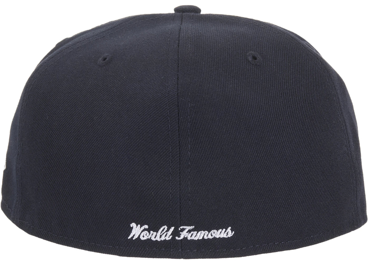 Supreme x New Era Breast Cancer Awareness Box Logo Fitted Hat Navy - vue secondaire B