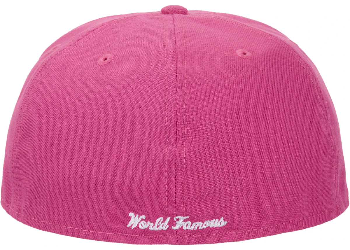 Supreme x New Era Breast Cancer Awareness Box Logo Fitted Hat Pink - vue secondaire B