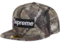 Supreme x New Era Breast Cancer Awareness Box Logo Fitted Hat Woodland Camo