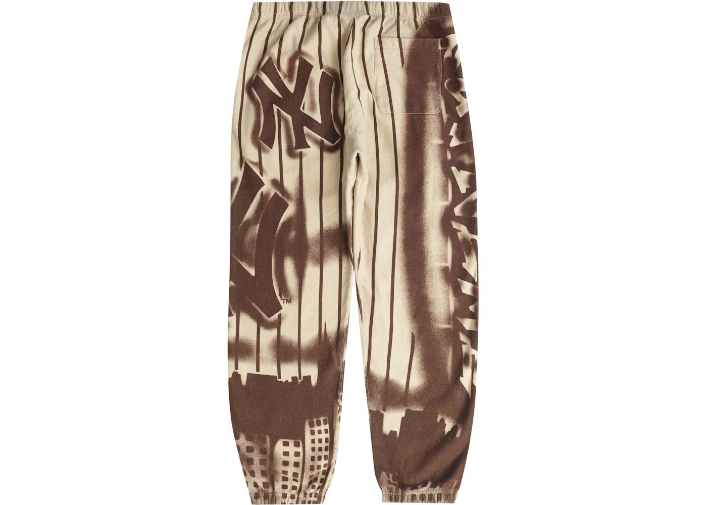 Supreme x New York Yankees Airbrush Sweatpant Clay - vue secondaire B
