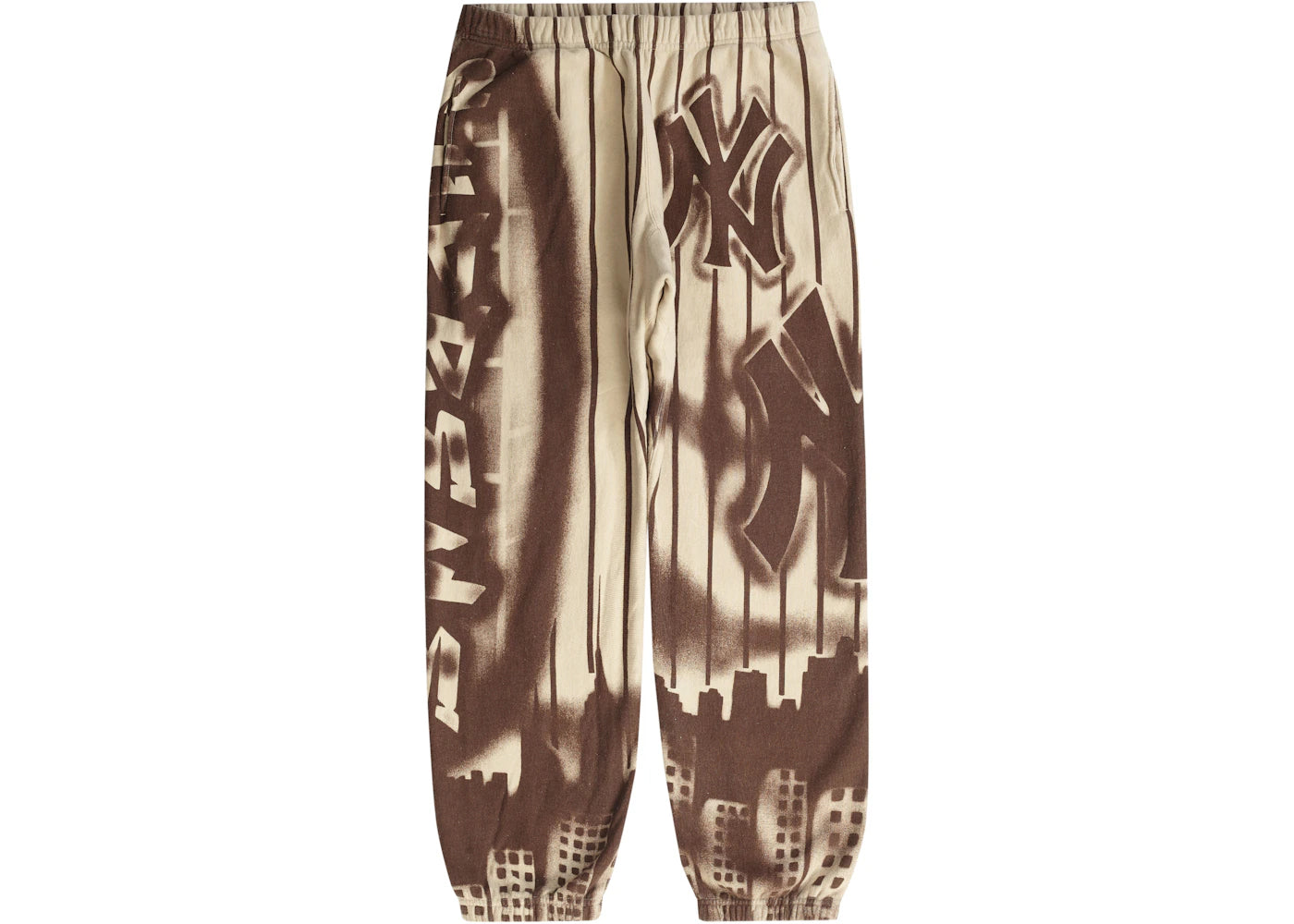 Supreme x New York Yankees Airbrush Sweatpant Clay - vue secondaire A