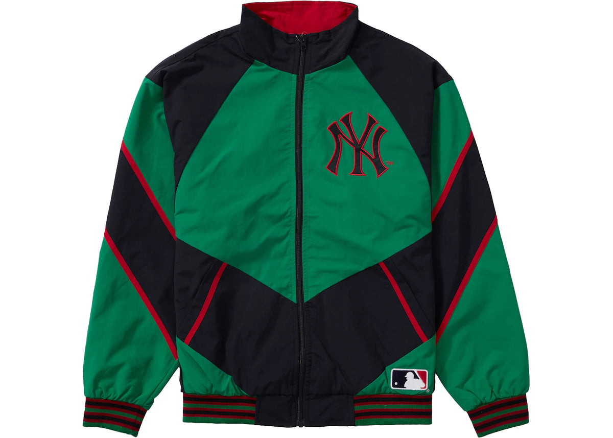 Supreme x New York Yankees Track Jacket Green - vue secondaire A