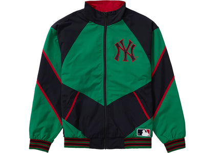 Supreme x New York Yankees Track Jacket Green - apparel view 2