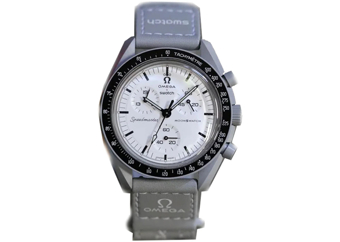 Swatch x Omega Bioceramic Moonswatch 1965 SO33M106 - vue 360