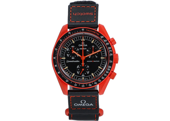 Swatch x Omega Bioceramic Moonswatch Mission On Earth Lava SO33O100 sneakers - authentic Swatch shoes