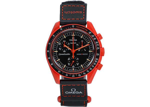 Swatch x Omega Bioceramic Moonswatch Mission On Earth Lava SO33O100 sneakers - authentic Swatch shoes