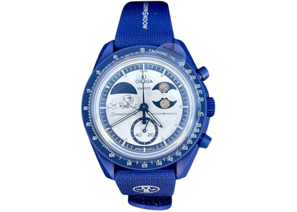 Swatch x Omega Bioceramic Moonswatch Mission To Earthphase Moonshine Snoopy Gold (Hunters Moon) SO33N703L sneakers - authe...
