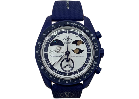 Swatch x Omega Bioceramic Moonswatch Mission To Earthphase Moonshine Snoopy Gold (Corn Moon) SO33N702L sneakers - authenti...