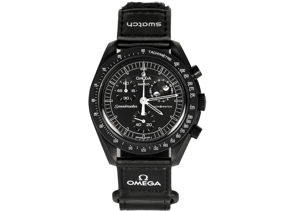 Swatch x Omega Bioceramic Moonswatch Mission To Moonphase Snoopy - vue secondaire B