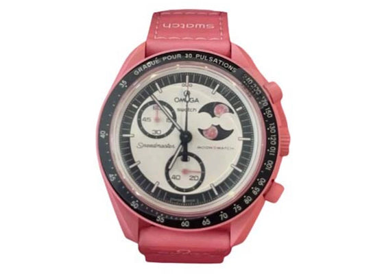 Swatch x Omega Bioceramic Moonswatch Mission to the Pink Moon SO33P700 sneakers - authentic Swatch shoes