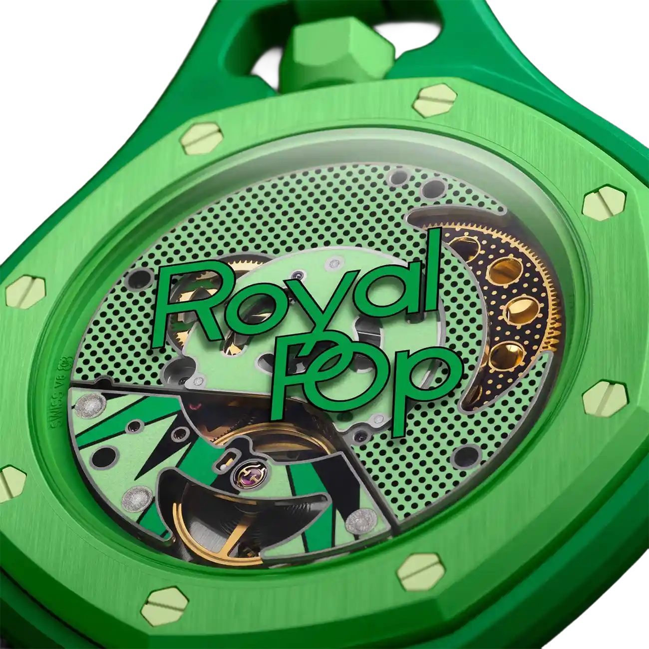 Audemars Piguet Royal Pop Collection Pocket Watch Green Eight