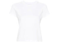 T by Alexander Wang Essential Jersey Puff Logo Shrunk T-shirt White