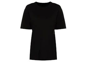 T by Alexander Wang Essential Jersey Puff Logo Shrunk Tee Black - vue 360