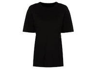 T by Alexander Wang Essential Jersey Puff Logo Shrunk Tee Black