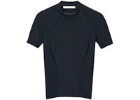 T by Alexander Wang SS W/ Mock Neck Rashguard Top Black