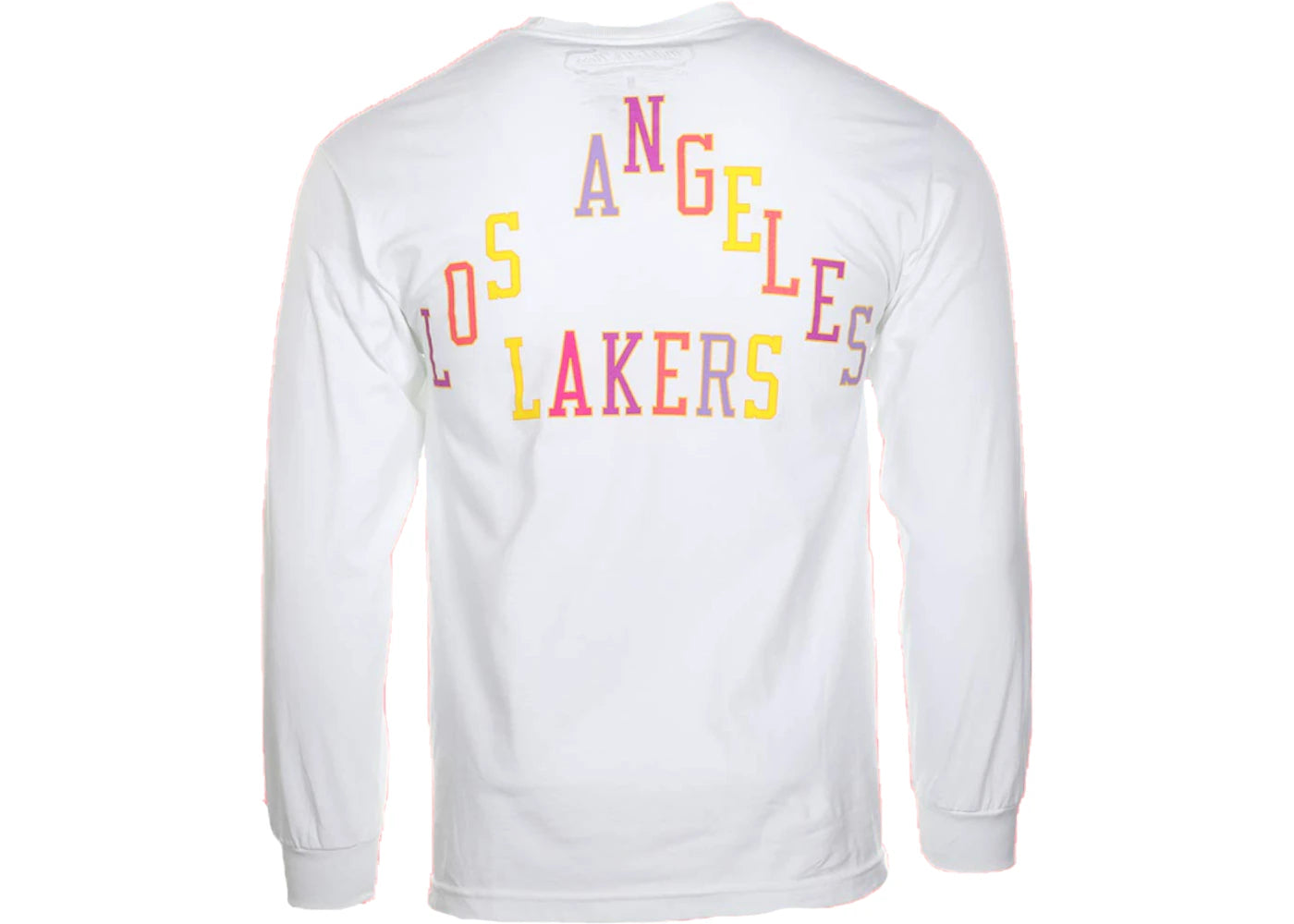 Takashi Murakami ComplexCon x LA Lakers M&N Triangle L/S Tee White - vue secondaire B