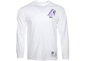 Takashi Murakami ComplexCon x LA Lakers M&N Triangle L/S Tee White - vue 360