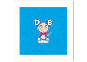 Takashi Murakami DOB 2020 Print Light Blue (Signed, Edition of 100) - vue 360