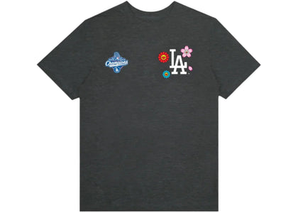 Takashi Murakami Fanatics x Los Angeles Dodgers World Series 2025 Champs T-Shirt Charcoal - authentic Takashi Murakami app...