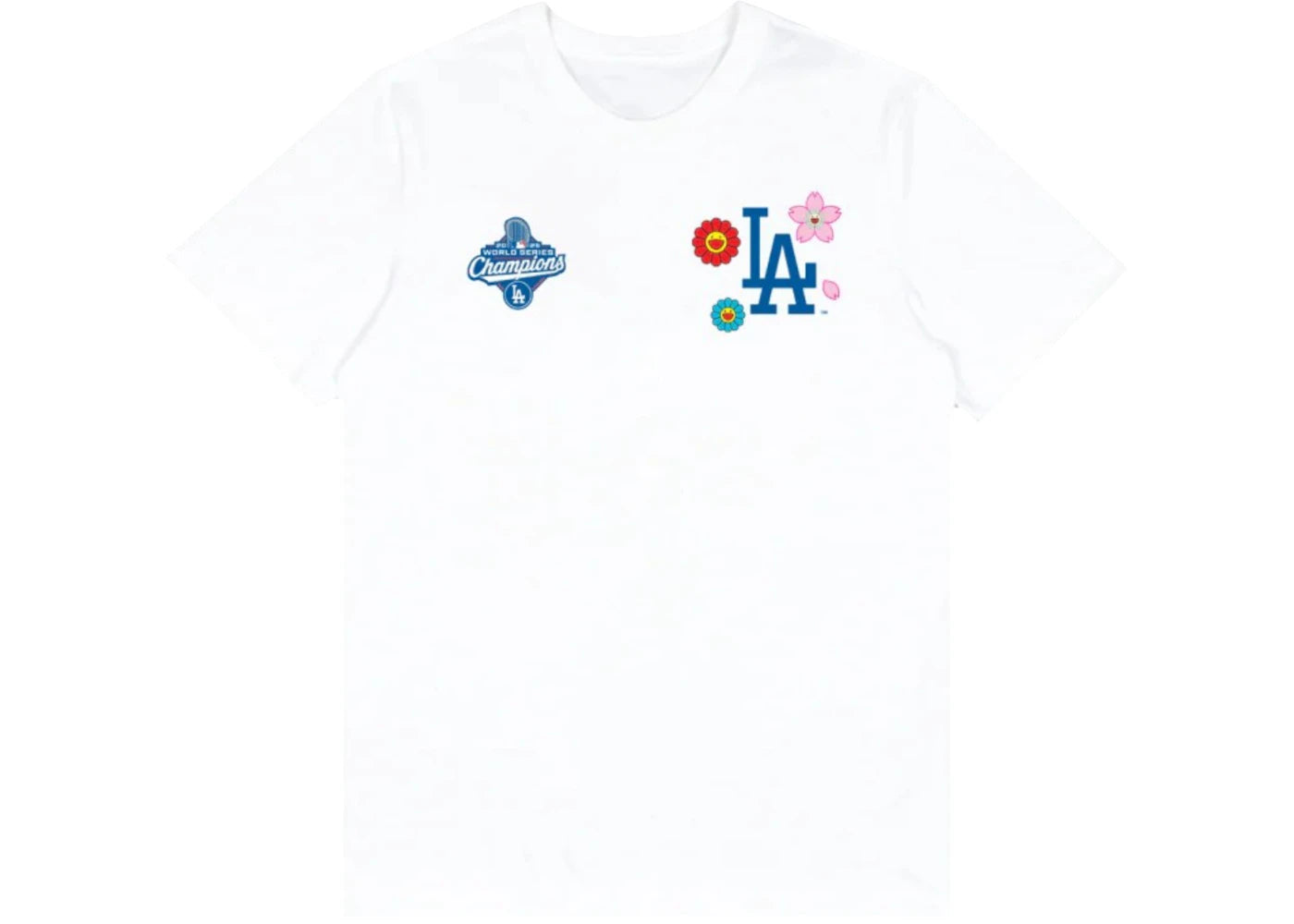 Takashi Murakami Fanatics x Los Angeles Dodgers World Series 2025 Champs T-Shirt White - vue secondaire A