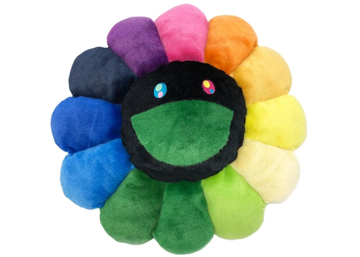 Takashi Murakami Flower Plush 30CM Rainbow/Black - vue secondaire A