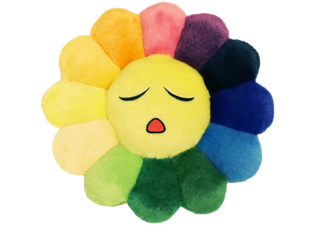 Takashi Murakami Flower Emoji Plush 5 30CM Rainbow/Yellow - vue secondaire B