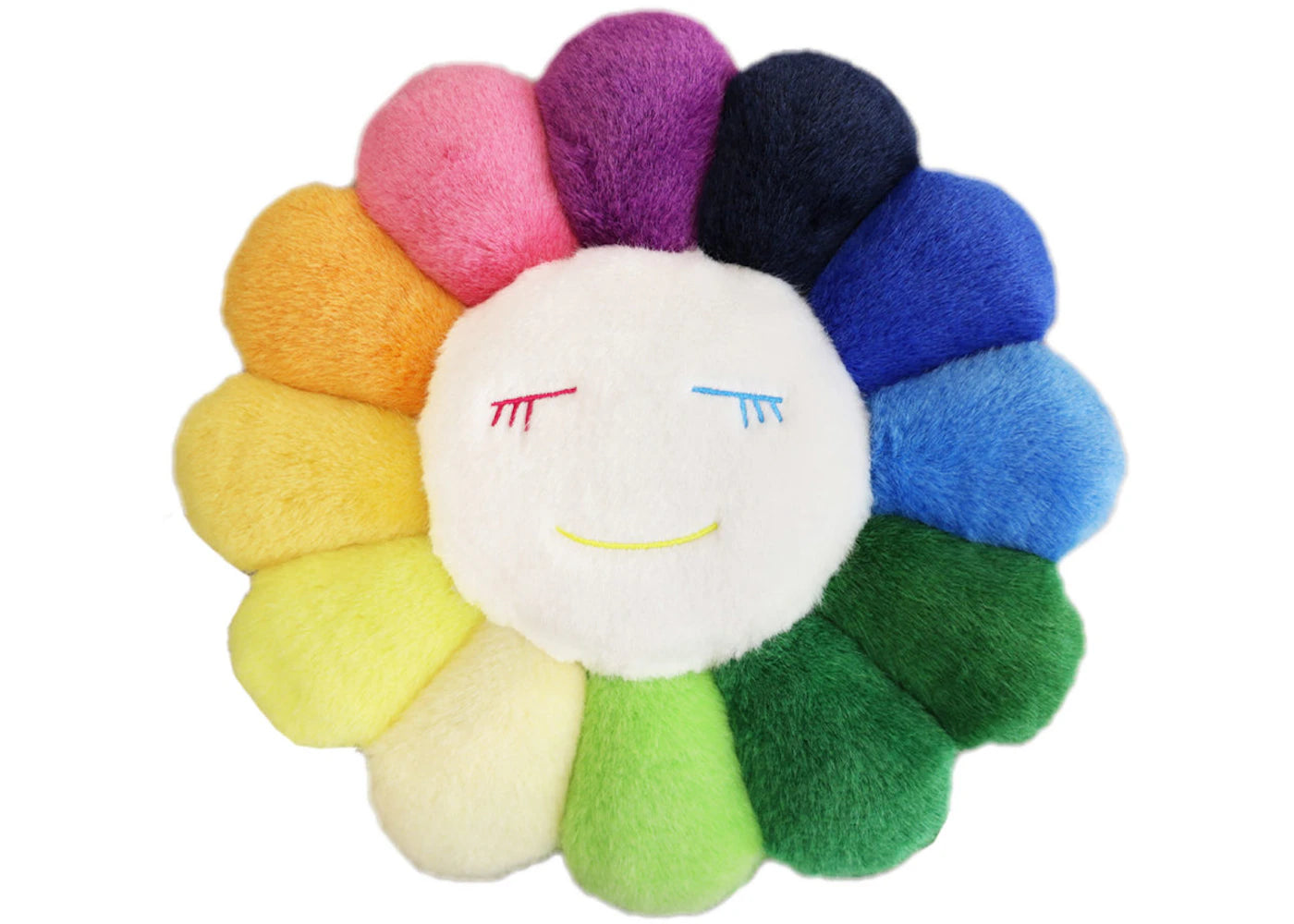 Takashi Murakami Flower Plush 30cm Rainbow/Yellow/White - vue secondaire B