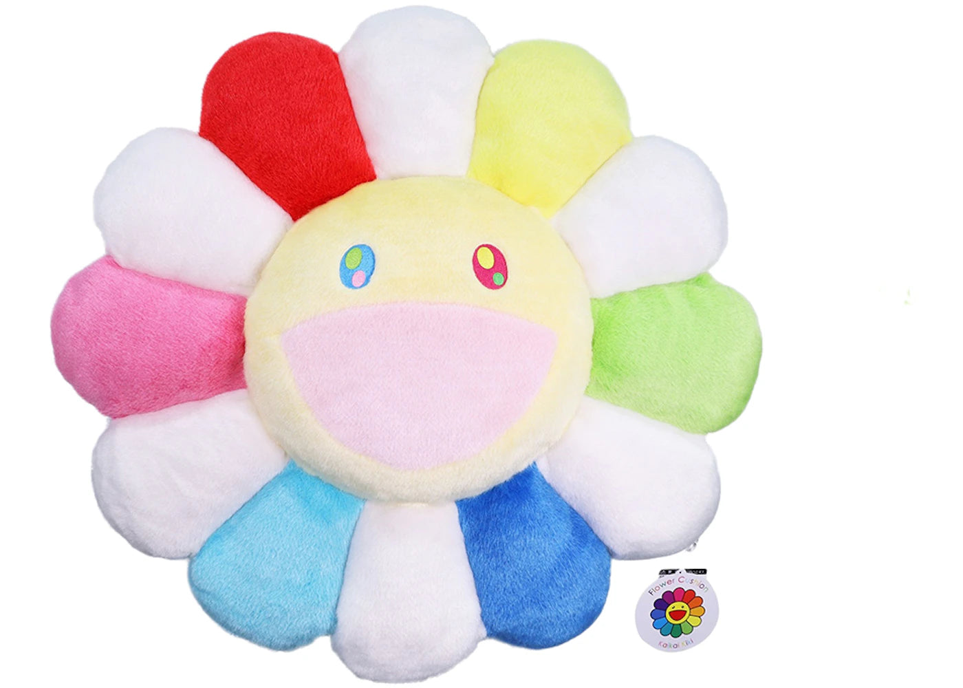 Takashi Murakami Flower Plush 60CM Rainbow/White/Yellow - vue secondaire A
