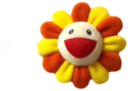 Takashi Murakami Flower Plush Pin Yellow/Orange - authentic Takashi Murakami product