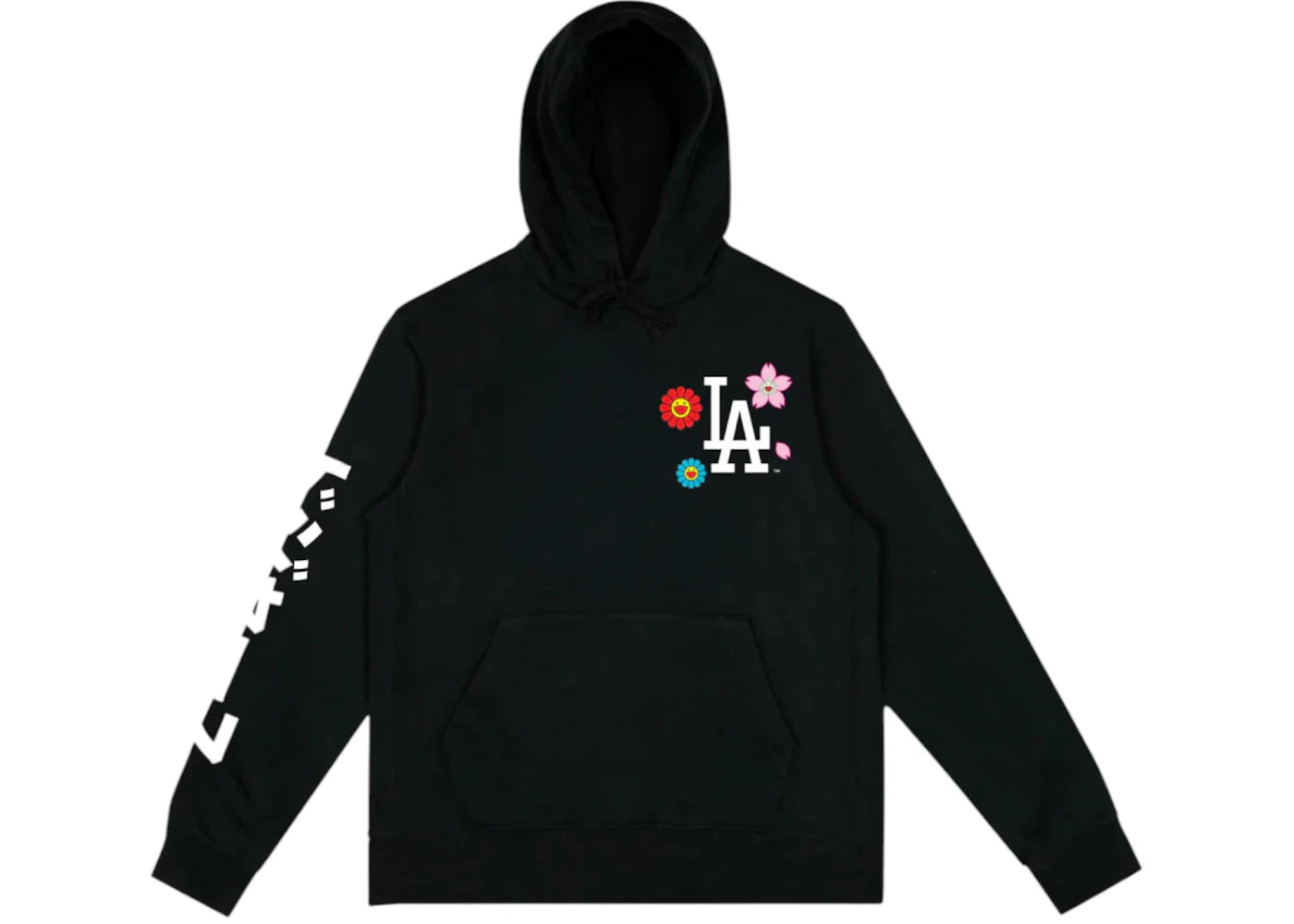 Takashi Murakami x Dodgers Hoodie Schwarz - vue 360
