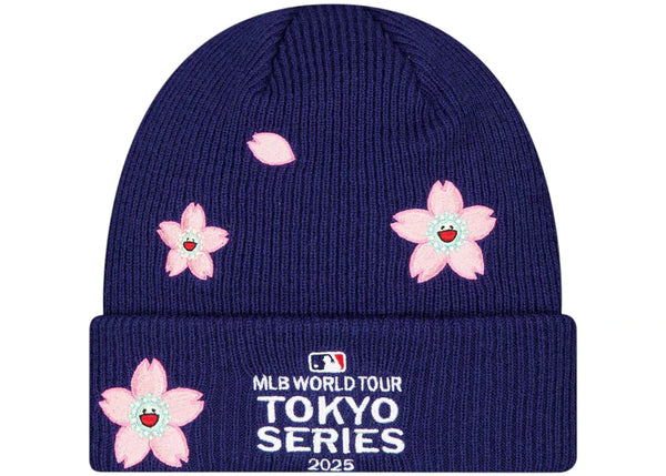 Takashi Murakami x Los Angeles Dodgers x MLB World Your Tokyo Series 2025 Cuffed Beanie Navy