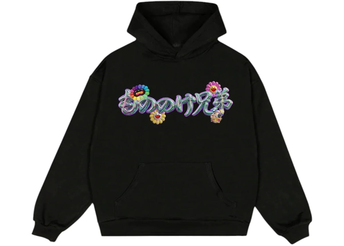 Takashi Murakami x MNNK Bro. (Takashi Murakami x JP THE WAVY) Hoodie Black - vue secondaire A