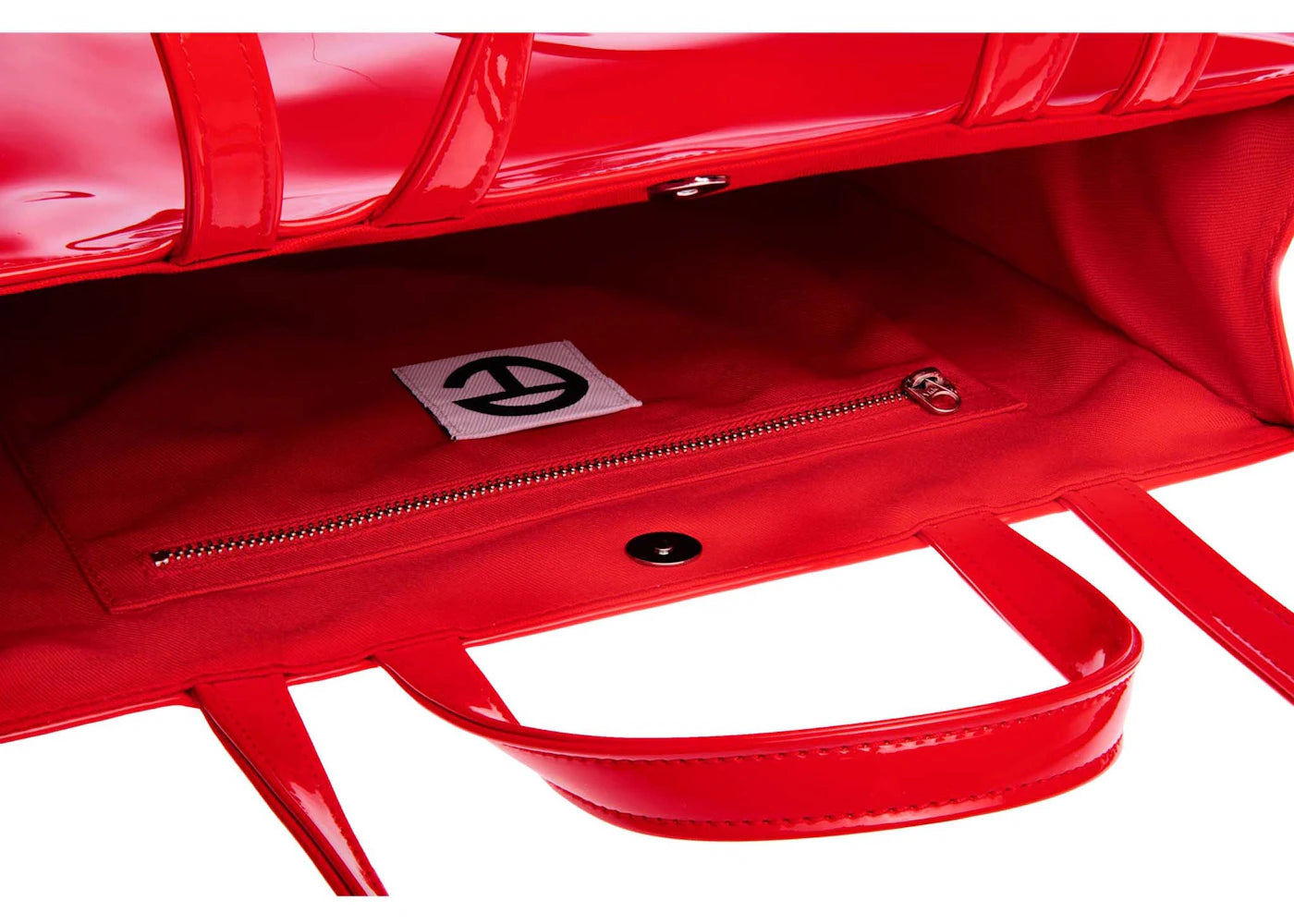Telfar Medium Patent Shopping Bag Red - vue secondaire B