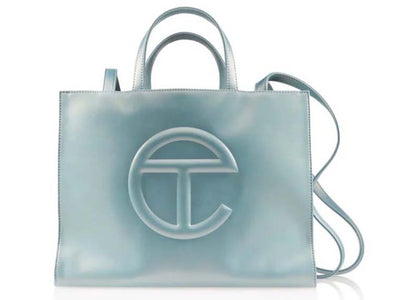 Telfar Medium Shopping Bag Blue Ray sneakers - authentic Telfar shoes