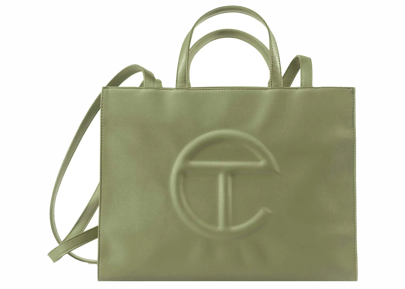 Telfar Shopping Bag Medium Drab - vue 360