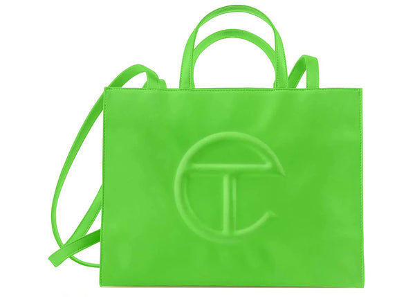 Telfar Shopping Bag Medium Highlighter Green sneakers - authentic Telfar shoes