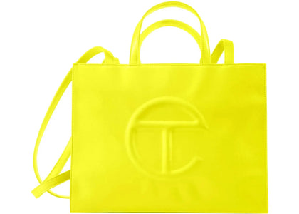Telfar Shopping Bag Medium Highlighter Yellow sneakers - authentic Telfar shoes
