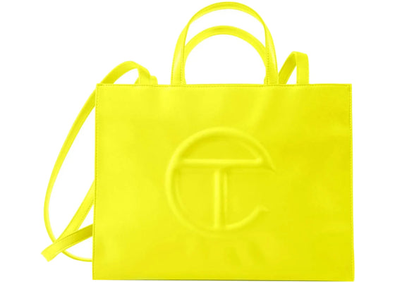 Telfar Shopping Bag Medium Highlighter Yellow sneakers - authentic Telfar shoes