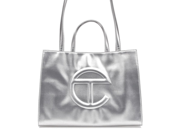 Telfar Shopping Bag Medium Silver sneakers - authentic Telfar shoes