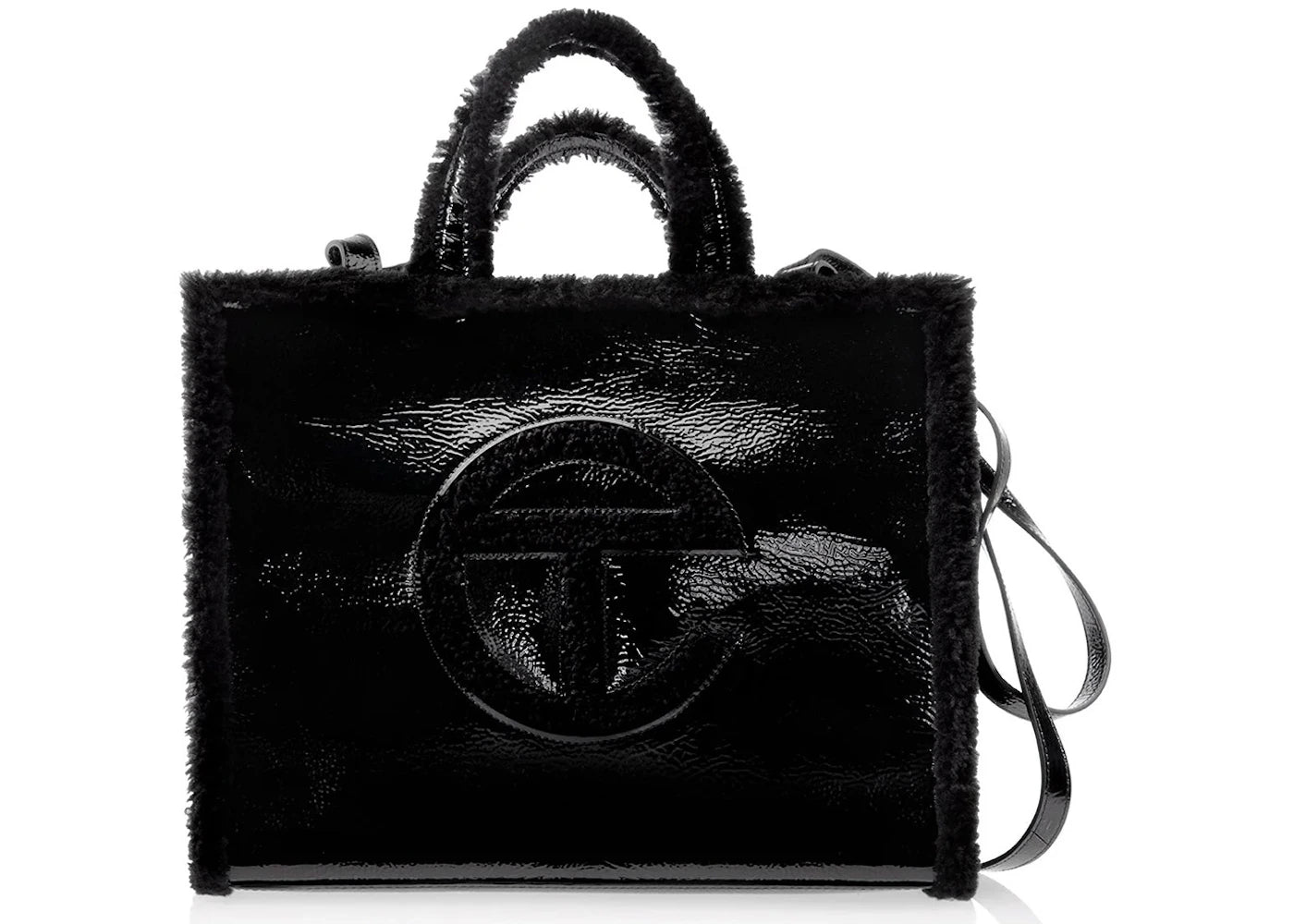 Telfar x UGG Medium Shopper Crinkle Schwarz - vue 360