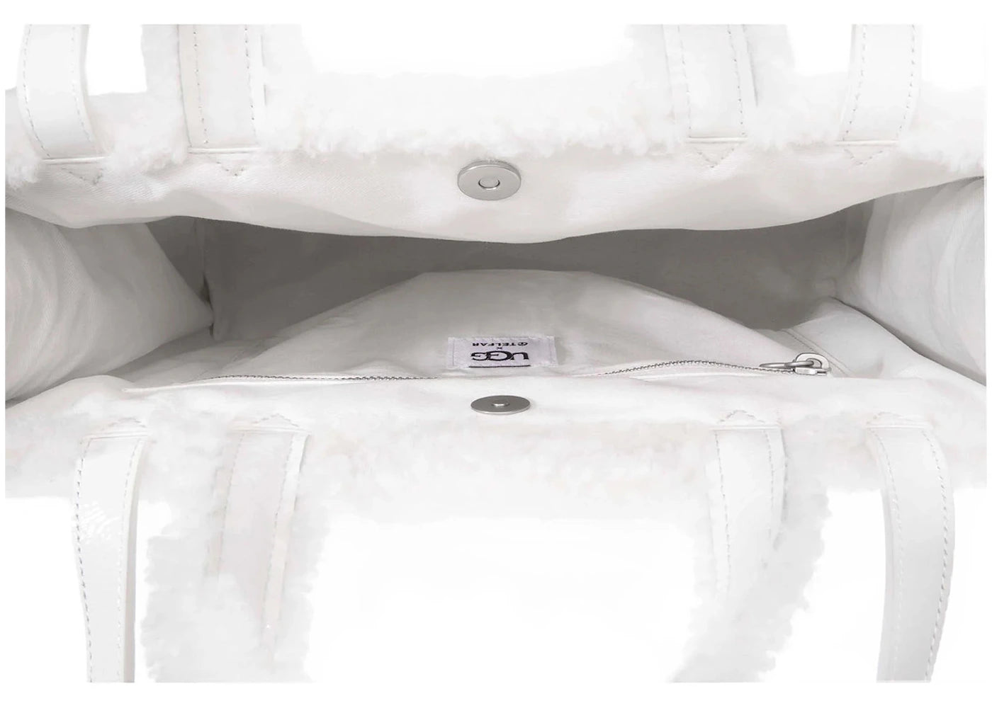 Telfar x UGG Medium Shopper Crinkle White - vue secondaire B